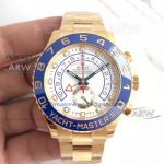 Perfect Replica Swiss Rolex Yacht Master ii Replica All Gold Watch 44mm